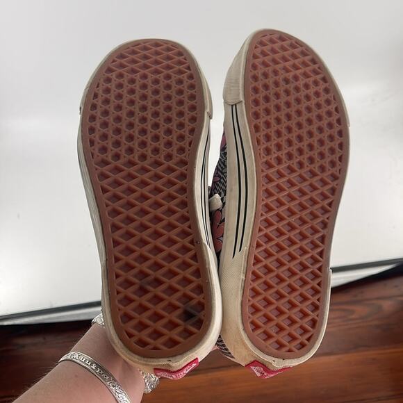 Vans Sid Dx Anaheim Factory Retro suede floral checker lace up sneaker shoes 8.5 - Picture 6 of 6